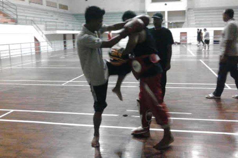 [FOTO]: Atlet Muaythai Aceh Berlatih Jelang Kejuaraan Dunia