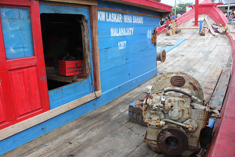 Boat mesin Cina ditangani KPK. Foto Yuswardi