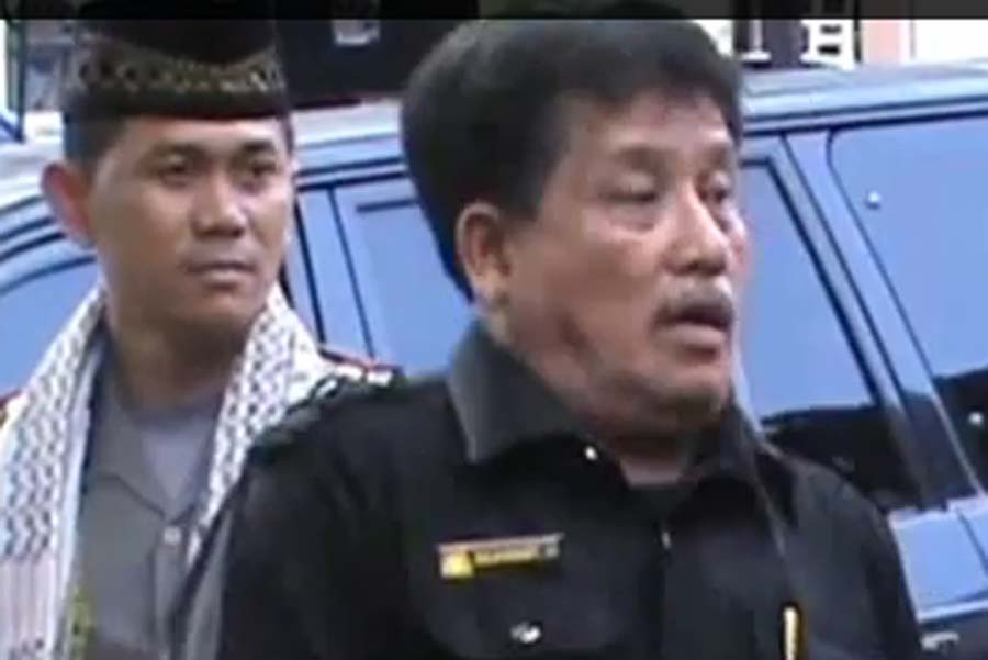 Z mengaku sebagai wartawan KPK dan memeras guru SMP di Pidie Jaya | Foto: acehvideo.tv