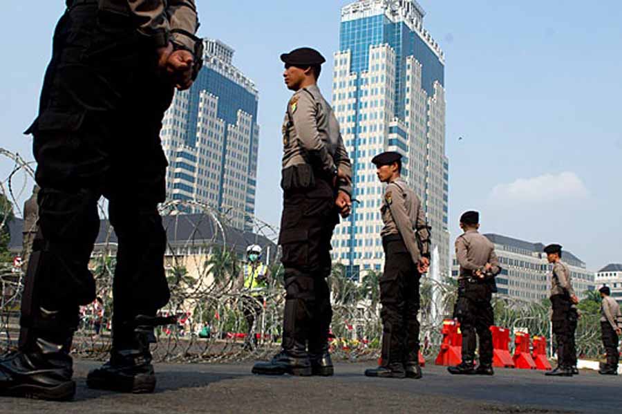 Galeri Foto Polri Siaga Satu Jelang Sidang Keputusan MK